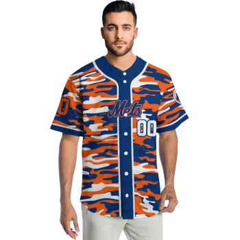 personalized new york mets camo splash blue jersey fashion forward