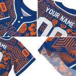 personalized new york mets pineapple palm geo blue jersey best selling