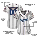 personalized new york mets pinstripe lines white jersey best selling