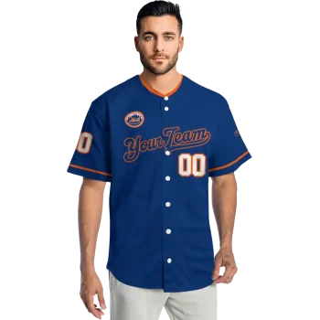 personalized new york mets plain classic blue jersey fashion forward