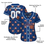 personalized new york mets snowflake festive blue jersey best selling