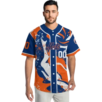 personalized new york mets splash swirl blue jersey fashion forward