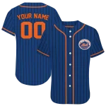 personalized new york mets stripe pattern blue jersey best selling