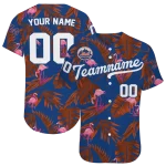personalized new york mets tropical flamingo blue jersey best selling
