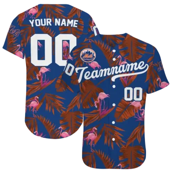 personalized new york mets tropical flamingo blue jersey best selling