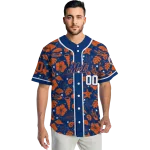 personalized new york mets tropical hibiscus seashells blue jersey best selling