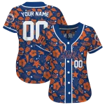 personalized new york mets tropical hibiscus seashells blue jersey best selling