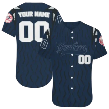 personalized new york yankees chevron rhythm navy jersey best selling