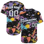 personalized new york yankees paint splatter black jersey best selling