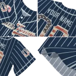 personalized new york yankees vertical stripes navy jersey best selling