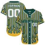 personalized oakland athletics blazing stripes green jersey best selling