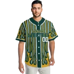 personalized oakland athletics blazing stripes green jersey best selling