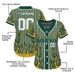 personalized oakland athletics blazing stripes green jersey best selling