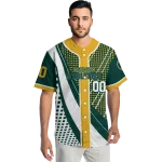 personalized oakland athletics curved stripes green white jersey best selling