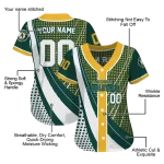 personalized oakland athletics curved stripes green white jersey best selling
