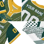 personalized oakland athletics curved stripes green white jersey best selling