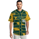 personalized oakland athletics edgy stripes green jersey best selling