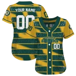 personalized oakland athletics edgy stripes green jersey best selling