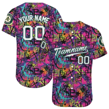 personalized oakland athletics graffiti tag jersey best selling