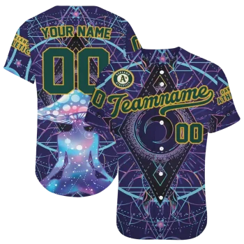 personalized oakland athletics mystic mushroom jersey best selling