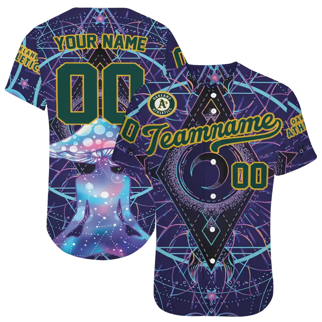 personalized oakland athletics mystic mushroom jersey best selling personalized oakland athletics mystic mushroom jersey best selling