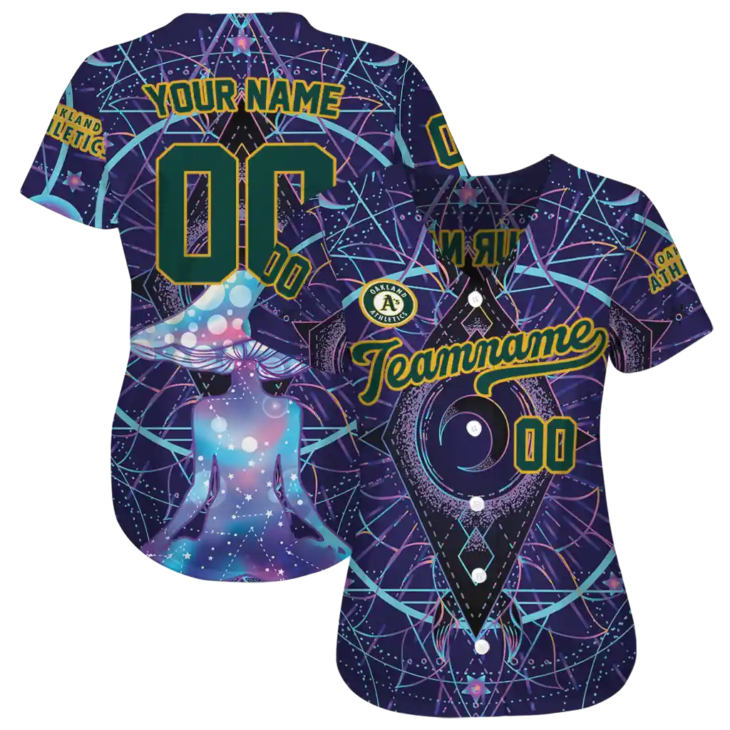 personalized oakland athletics mystic mushroom jersey high quality personalized oakland athletics mystic mushroom jersey high quality