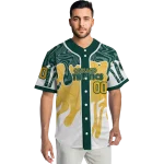personalized oakland athletics pattern drip green white jersey best selling