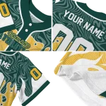 personalized oakland athletics pattern drip green white jersey best selling