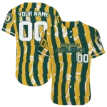 personalized oakland athletics stripe paint green jersey best selling