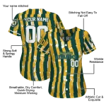 personalized oakland athletics stripe paint green jersey best selling