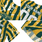 personalized oakland athletics stripe paint green jersey best selling