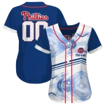 personalized philadelphia phillies arrow fade blue white jersey best selling