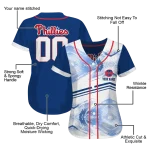 personalized philadelphia phillies arrow fade blue white jersey best selling