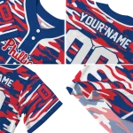 personalized philadelphia phillies camo splash blue jersey best selling