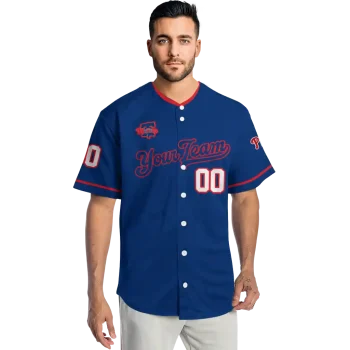 personalized philadelphia phillies plain classic blue jersey fashion forward