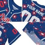personalized philadelphia phillies snowflake festive blue jersey best selling