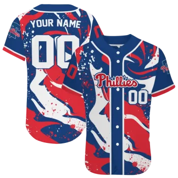personalized philadelphia phillies splash swirl blue jersey best selling