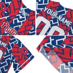 personalized philadelphia phillies squares grid blue jersey best selling