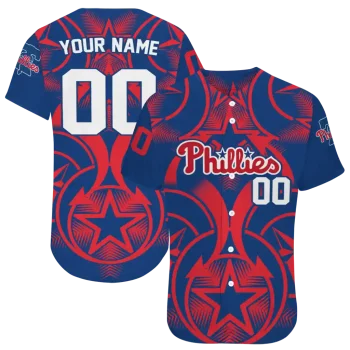 personalized philadelphia phillies star circle blue jersey best selling