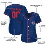 personalized philadelphia phillies stripe pattern blue jersey best selling