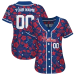 personalized philadelphia phillies tropical hibiscus seashells blue jersey best selling