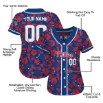 personalized philadelphia phillies tropical hibiscus seashells blue jersey best selling