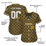 personalized pittsburgh pirates chevron interlock black jersey best selling