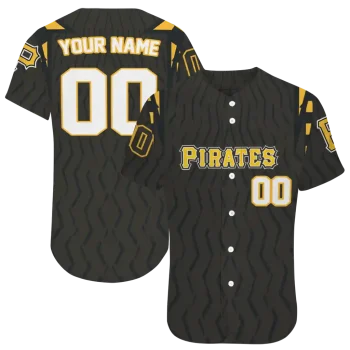 personalized pittsburgh pirates chevron rhythm black jersey best selling