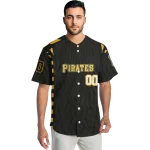 personalized pittsburgh pirates chevron rhythm black jersey best selling