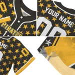 personalized pittsburgh pirates star burst gold jersey best selling