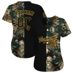 personalized pittsburgh pirates tropical foliage black jersey best selling