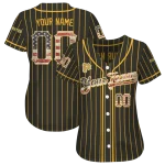 personalized pittsburgh pirates vertical stripes black jersey best selling