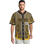personalized san diego padres blazing stripes brown jersey best selling