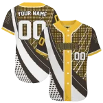 personalized san diego padres curved stripes brown white jersey best selling